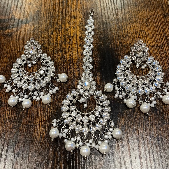 Silver Indian jewelry set - Picture 1 of 2